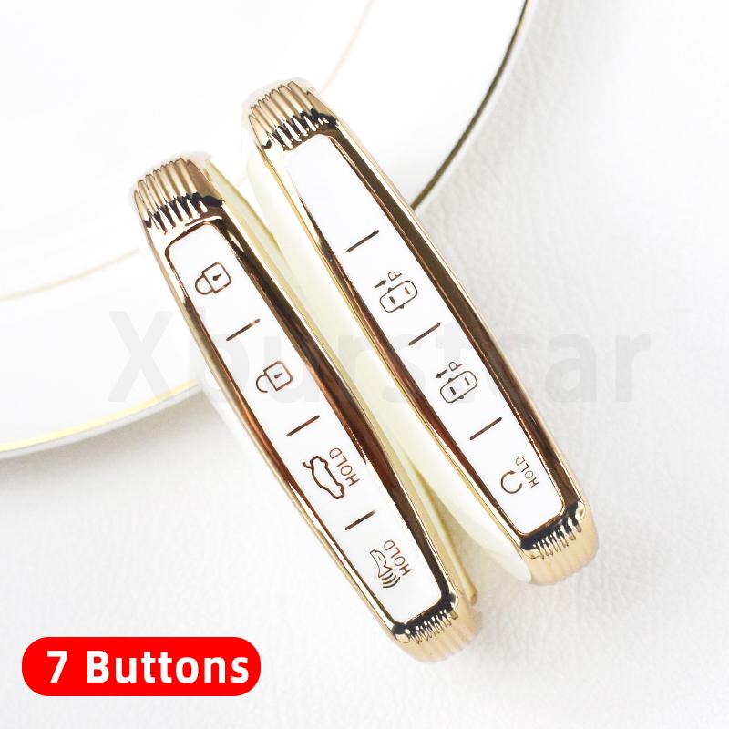6 7 8 Buttons Tpu Auto Shell Car Key Fob Case Cover For Hyundai Genesis Gv60 G90 G70 G80 Eq900 Keyless Protector Accessories