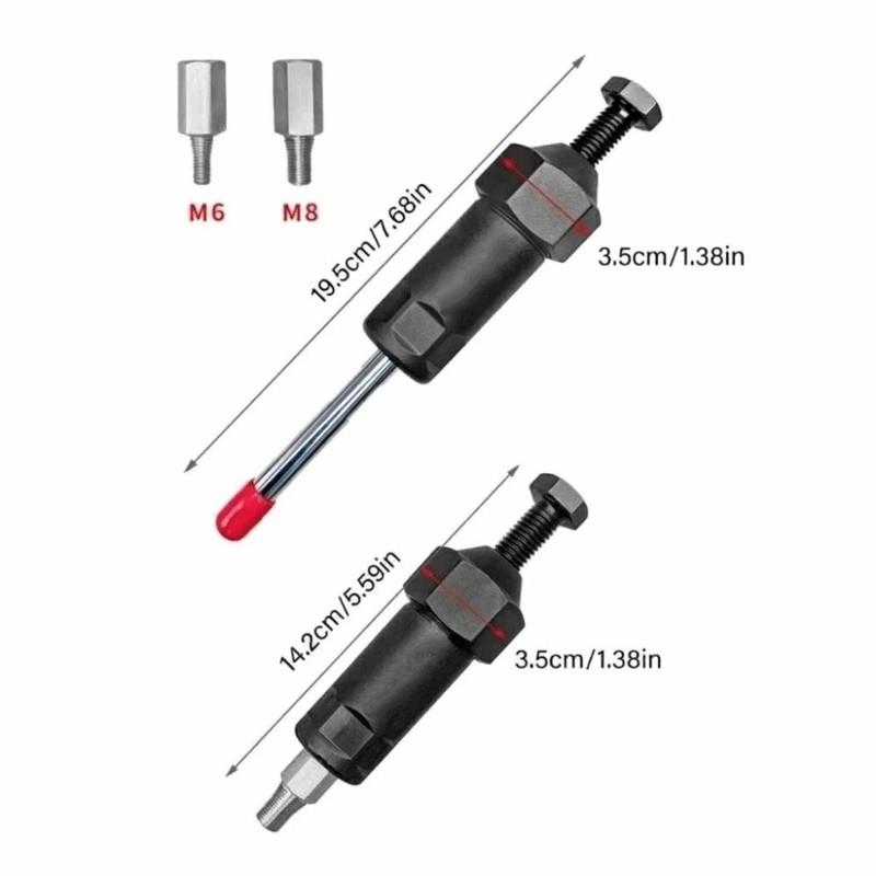 600psi Pressure Grease Fitting Unclogging Tool Carbon Steel Material Spiral Pressure Design High-Pressure Unclogging Tool