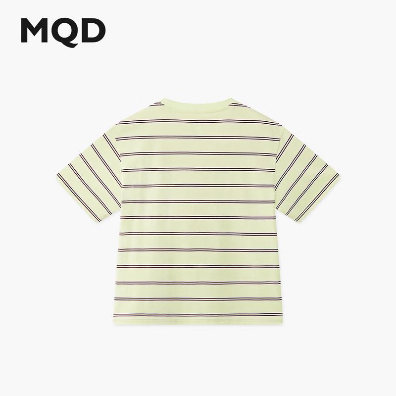 MQD Boy's Collegiate Street Style Striped Short-Sleeve T-shirt