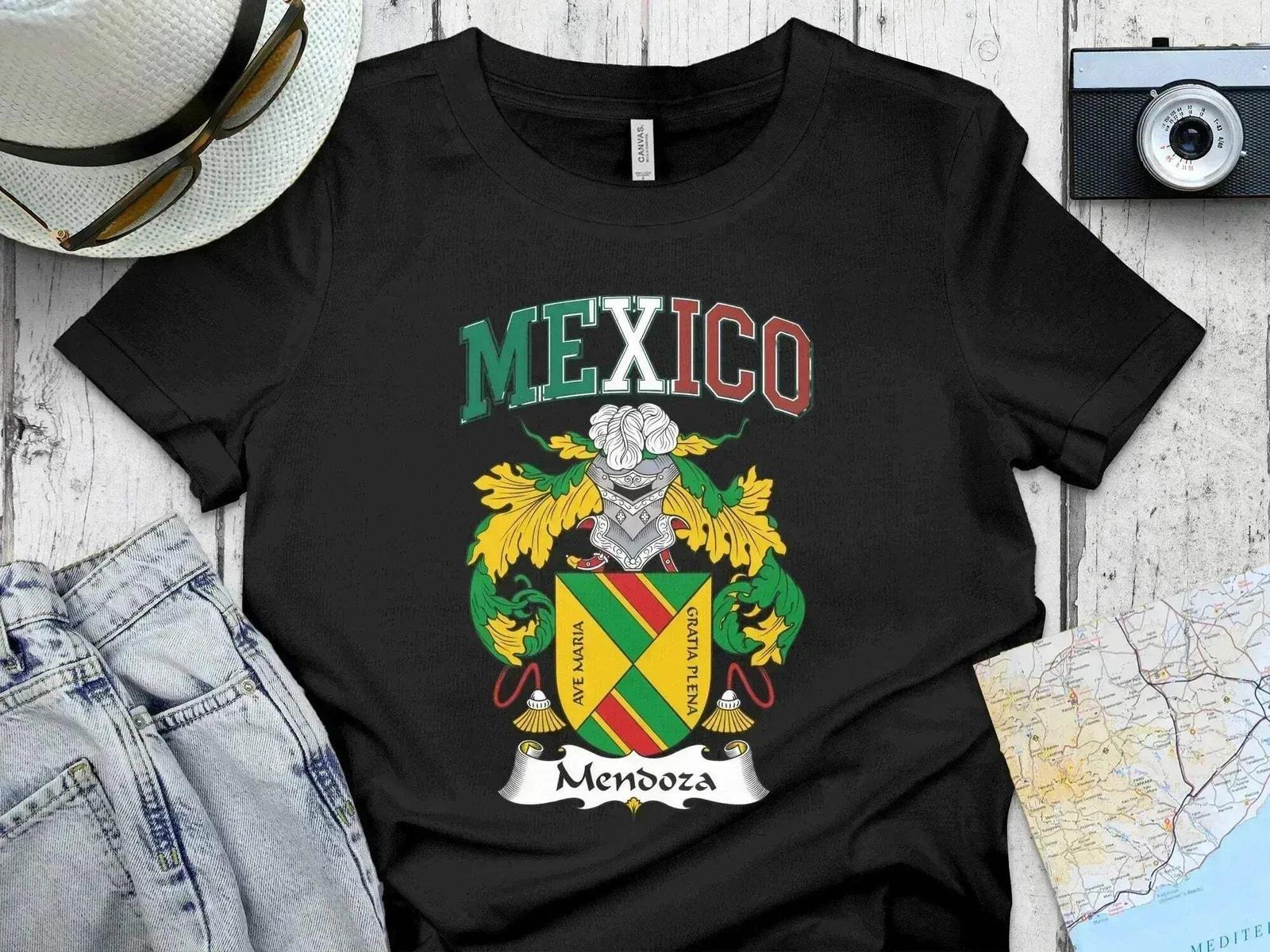 Mexico Mendoza Family Crest Design for National Pride T-Shirt S
