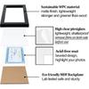 ELSKER&HOME 5X10 Business License Frame Black For 3.5X8 Standard Business License With Mat - 5X10 Frame Without Mat For Panoramic Picture, Wall Or