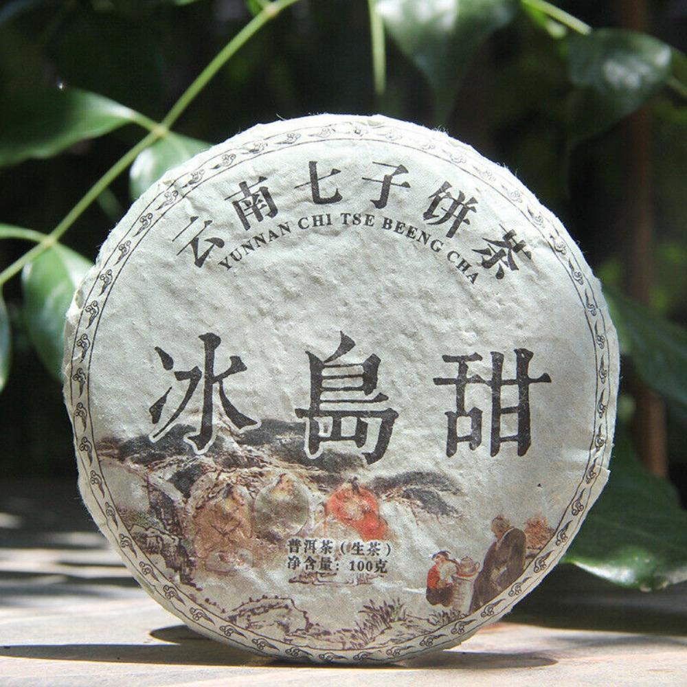 

Ice Island Sweet Raw Pu-erh Tea Ancient Tree Yunnan Lincang Small Tea Cake