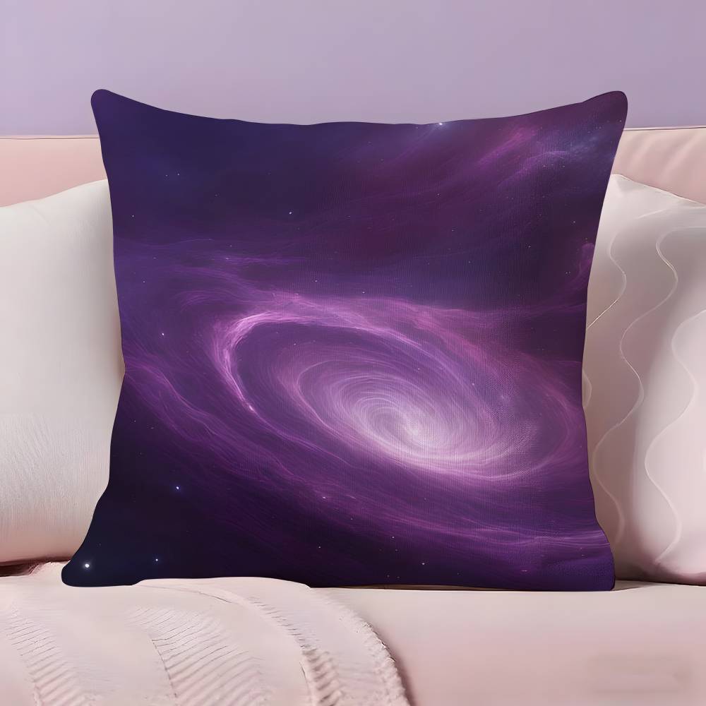 Space Starry Sky Art Pillow Case  Ultra Soft Skin Friendly Fabric Cloud Like Comfort & Concealed Zipper