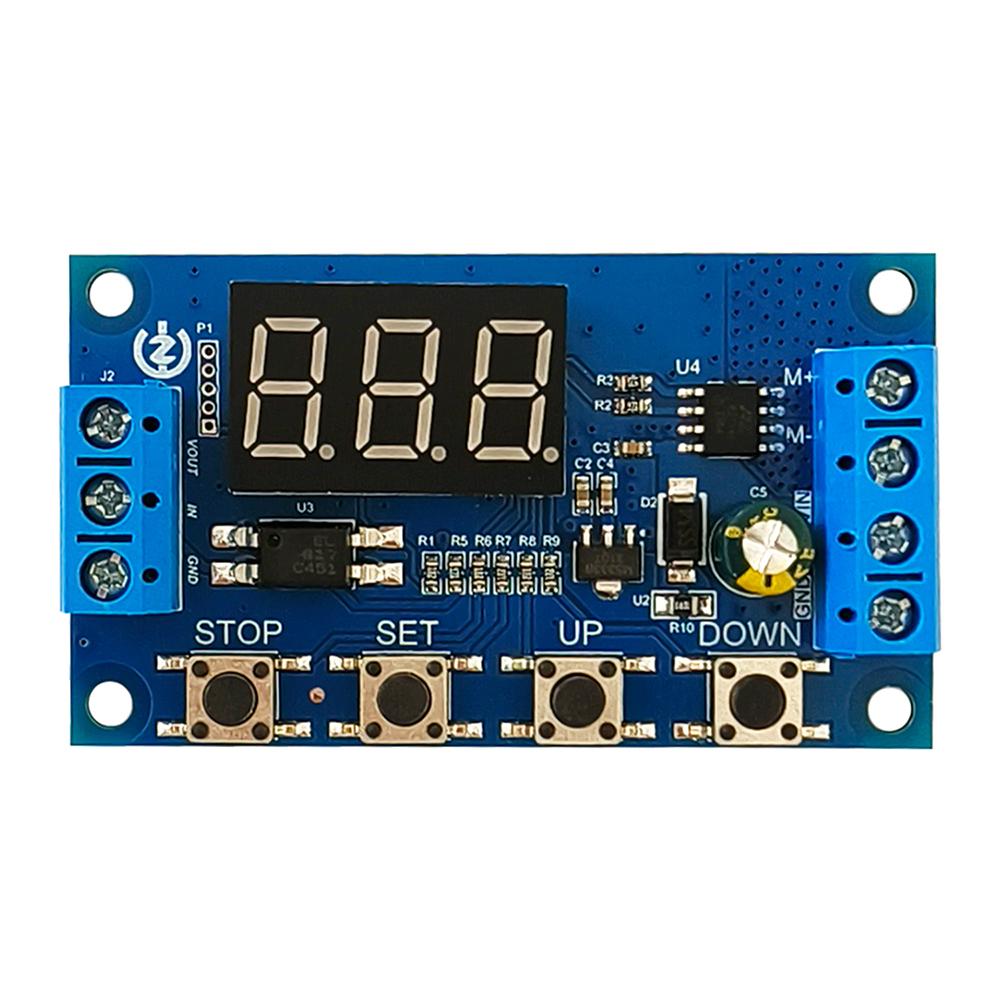ZK-MC01 DC 3.3-15V 50W Motor Forward Reverse Controller Auto Cycle Timing Delay Module Signal Trigger Brush Motor Module