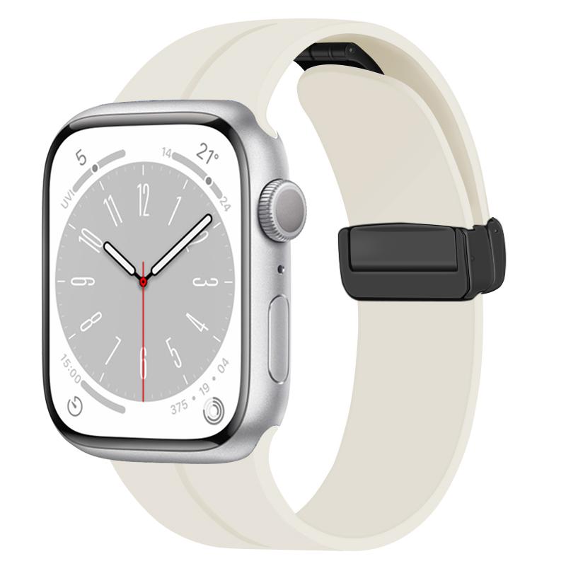 Applicable Applewatch Strap Liquid Silicone Magnetic Buckle Strap S1/S1 Ultra Apple Watch Silicone