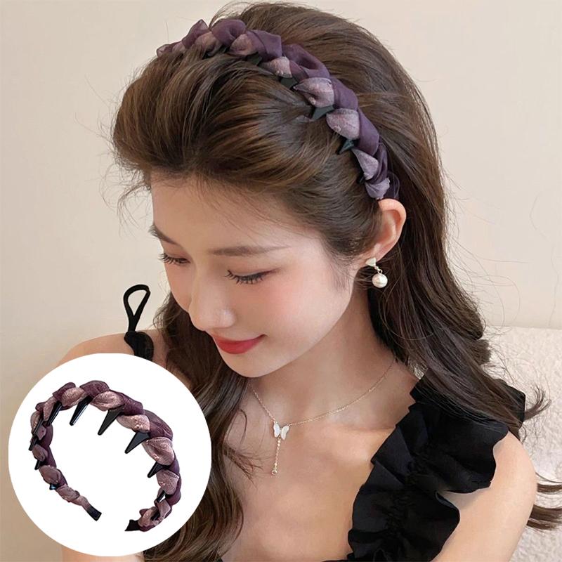 French Temperament Mesh Headband Korean Non-Slip Face Washing Headband Hairpin