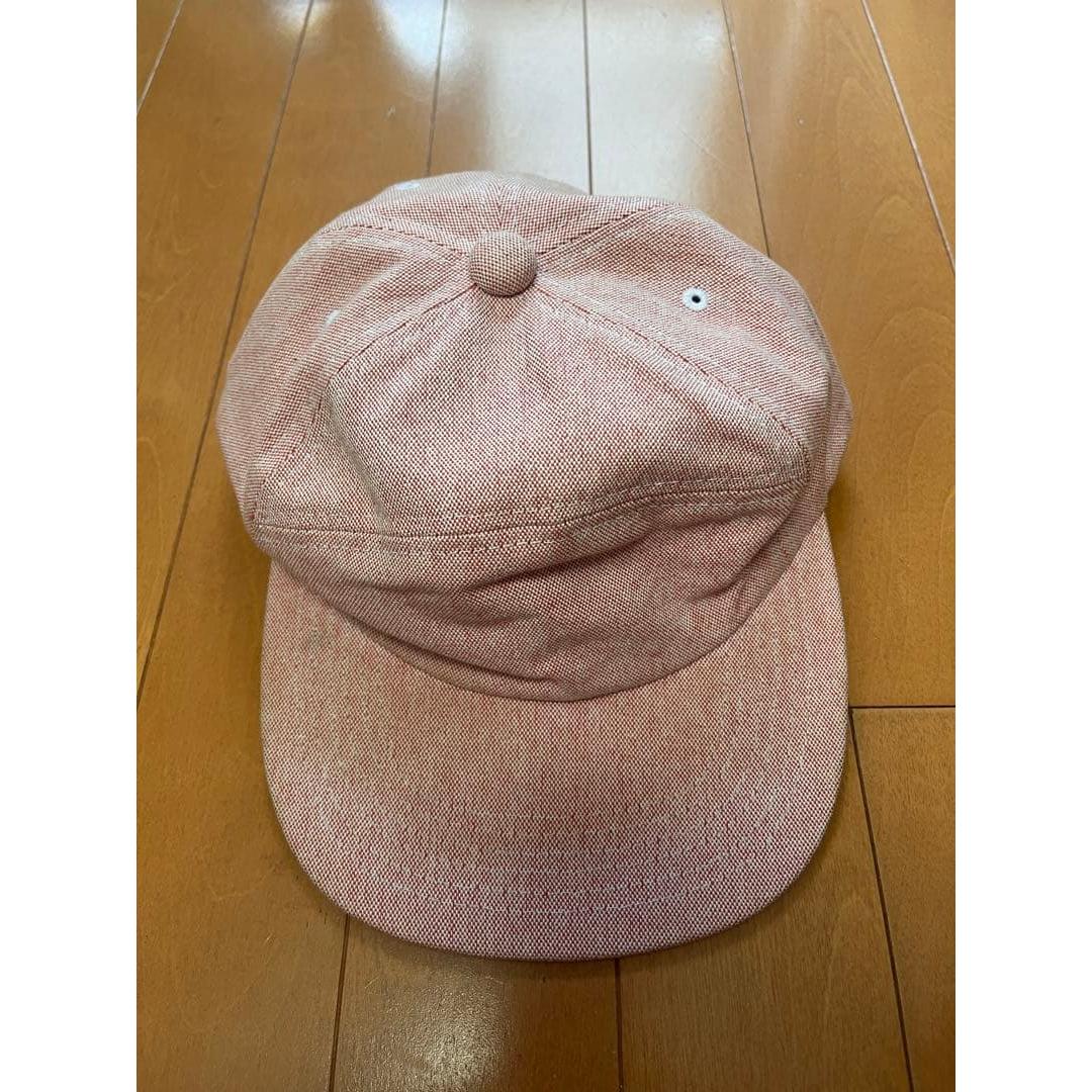 Used BEAMS Plus Baseball Cap Red Leather Belt