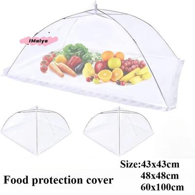 M-1PC Food Cover Mesh Folding Washable Flies Tables Cover Insect Proof Protective Dish Covers Home Kitchen Storage Accessaries