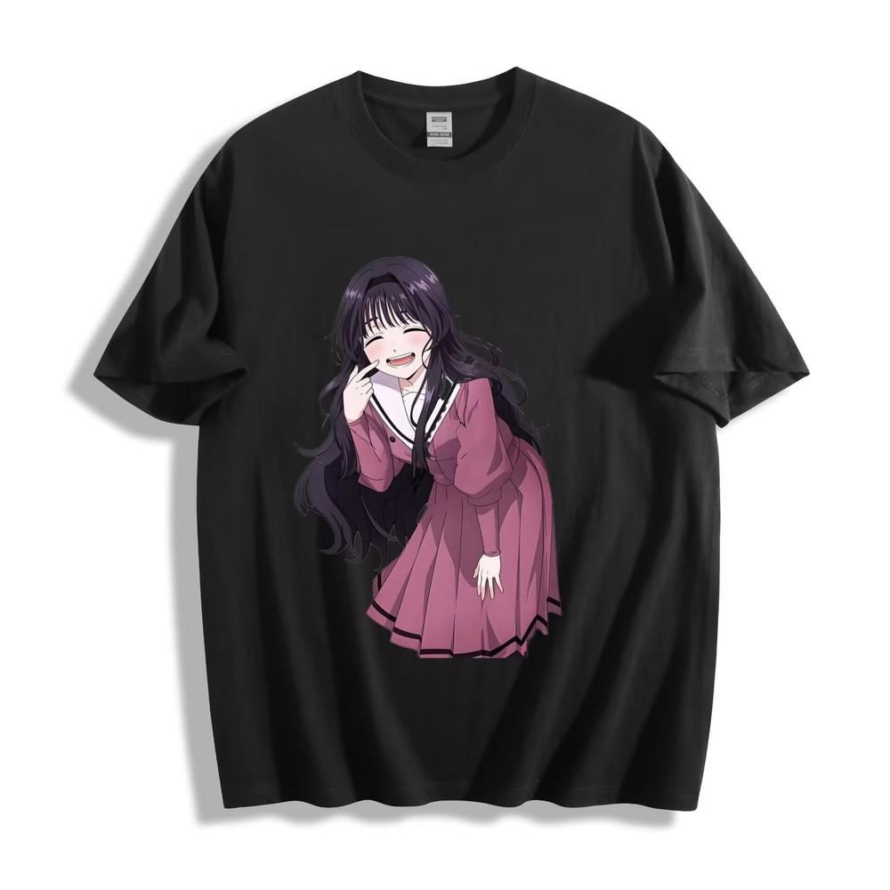 Kougei Hana Joyful Heroine T-Shirt - Pink Outfit Laughing Pose Design Unisex Tee