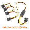 8Pin/6Pin zu Sata Festplatten Netzteil Adapter Anschlusskabel 12V zu 4Pin Molex HDD Stromversorgungskabel