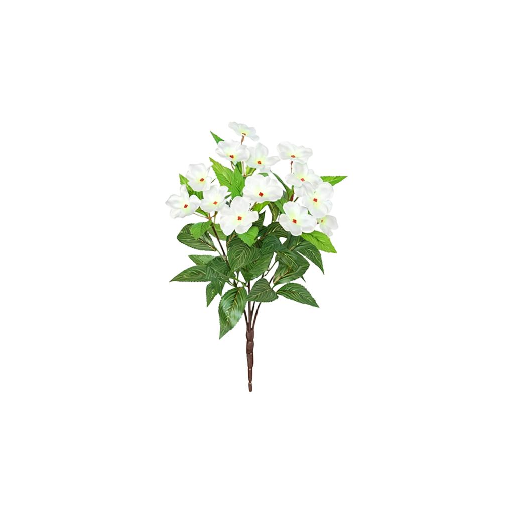 37cm Artificial Balsam Flower For Indoor Decoration, Outdoor  Garden, Balcony, And Terrace Landscaping.