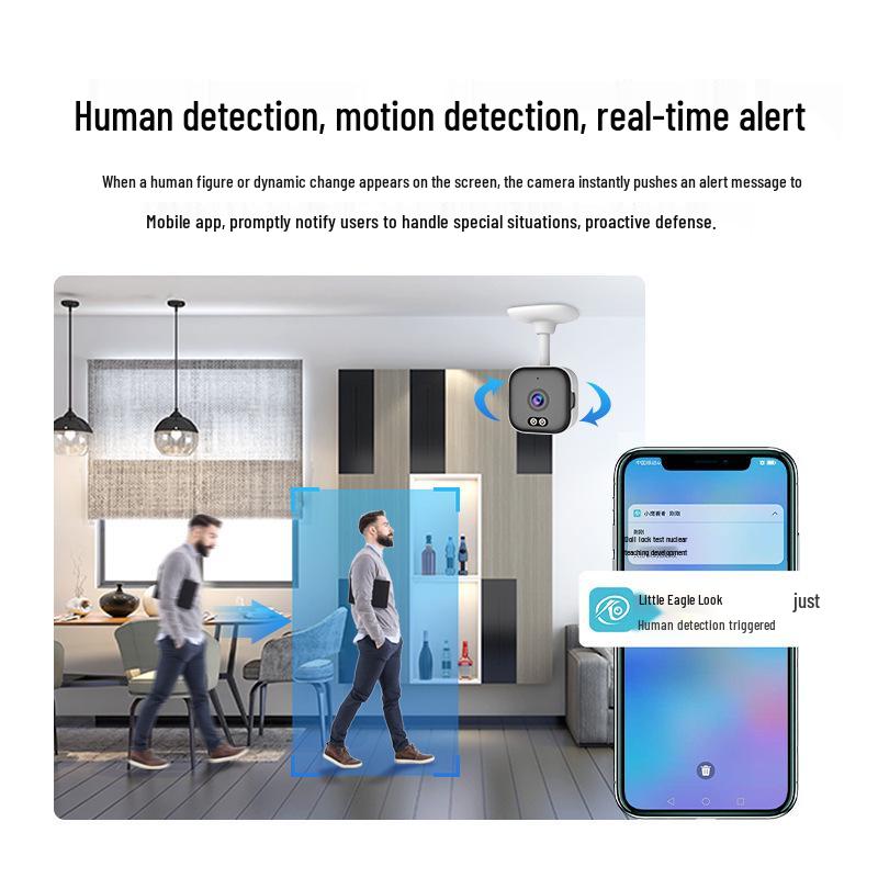 Little Eagle Indoor Camera: Wireless Dual-Band WiFi, Night Vision, Ultra-Clear Monitor, Remote Intercom