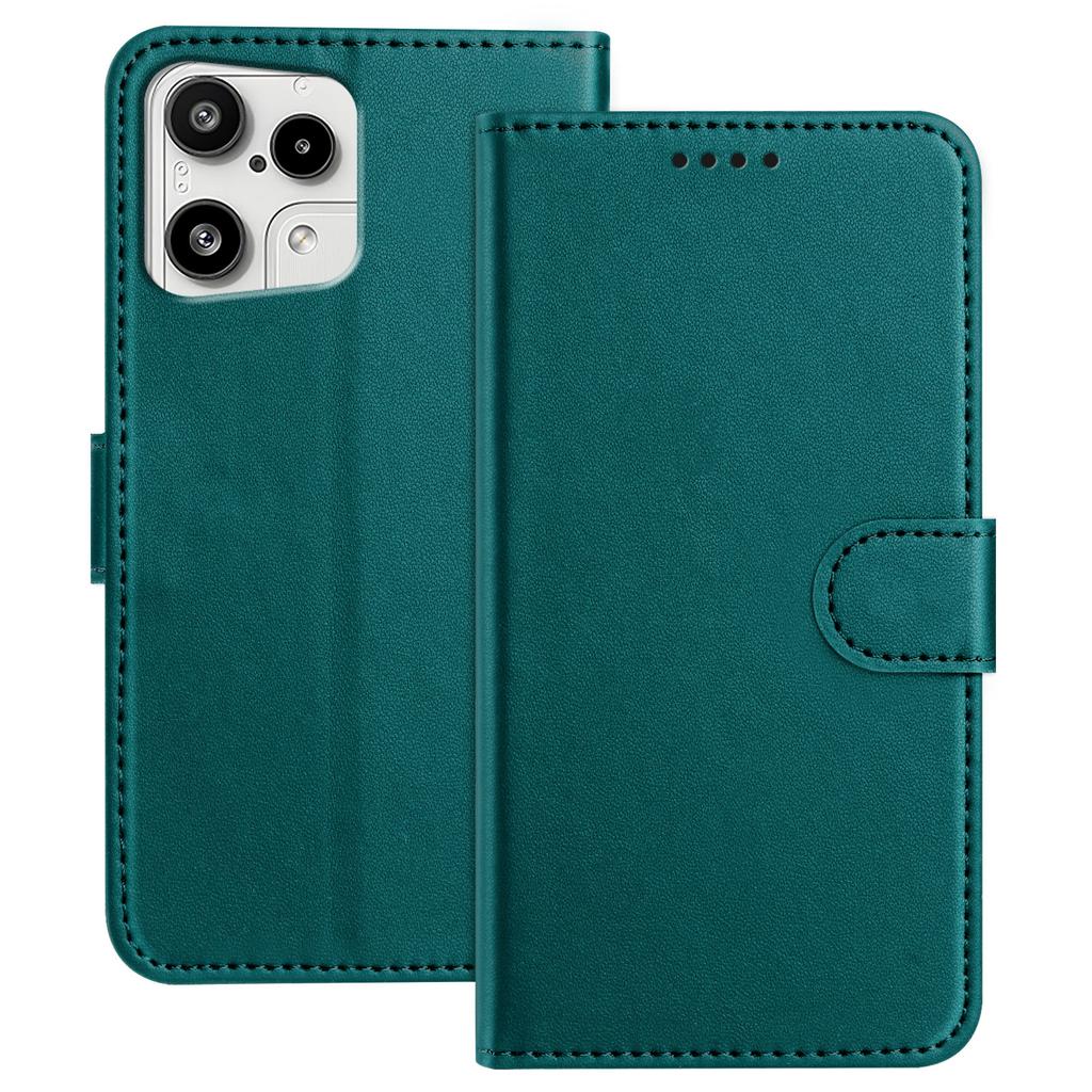 For Nothing Phone (3a) Lite 5G Leather Case Wallet Stand Solid Color Anti Drop Phone Cover