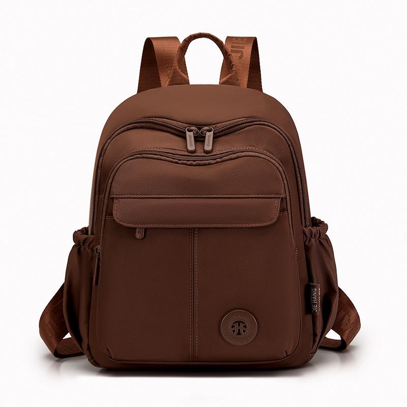 Schoolbag Ladies Casual Versatile Small Backpack 1011 New Solid Color Simple and Lightweight Travel Commuter Student Practical School Bag