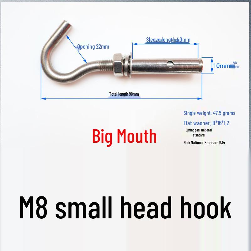 Edelstahl Öse für Absturzsicherung und Fallschutz mit Expansionshaken