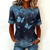 Felpa con Scollo alla Moda da Donna, Patchwork Stile Cowboy, Felpa con Cappuccio Stampata Casual, Top a Maniche Corte