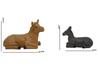 Christmas Nativity Scene 10 Figures - Holy Family, Three Kings, Crib