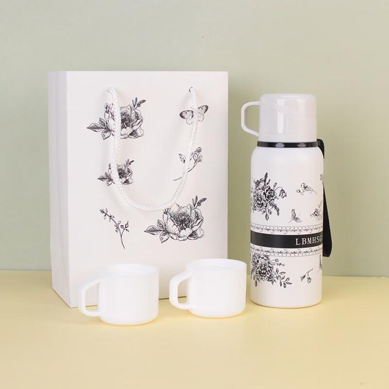 Miss Kitchen 600ml 316 Stainless Steel Double Lid Insulated Mug