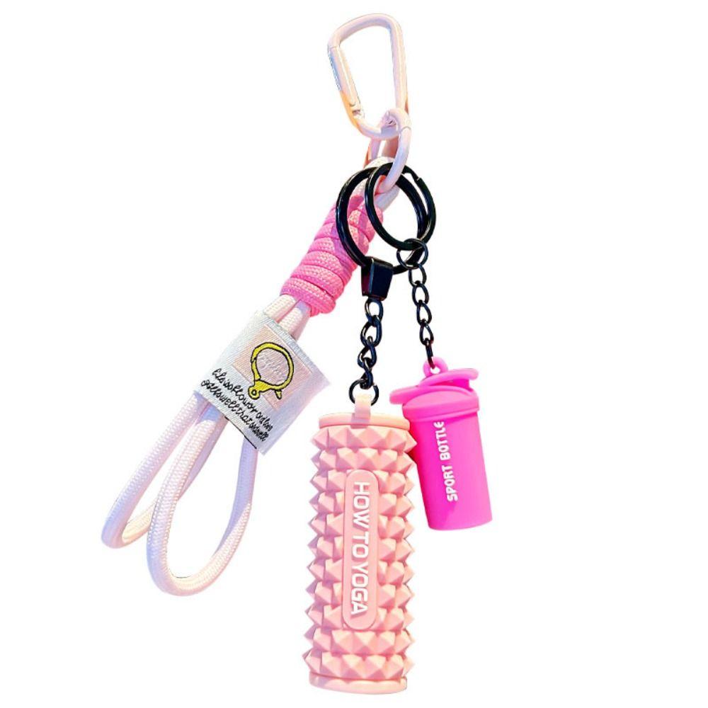 Water Cups Barbell Plates Keychain Dopamine Fitness Series Pendant Bodybuilder
