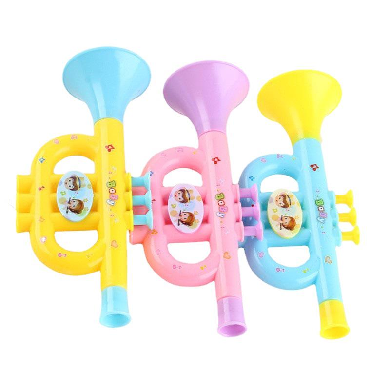 Children's Medium Cartoon Plastic Trumpet Toy Instrument