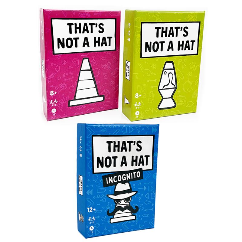 Das ist kein Hut Kartenspiel 3-8 Spieler Lustiges Gedächtnismanagement Party Tischspiele für Familie Freunde Basis Erweiterte Version