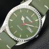 JAPAN VINTAGE REFURBISHED SEIKO AUTOMATIC 6309A MENS GREEN DIAL WATCH A443153-1