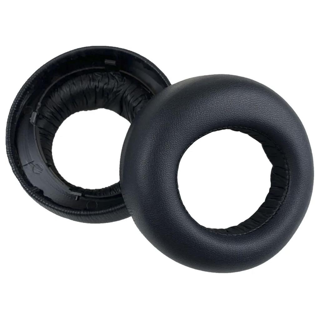 Audiophile Replacement Ear Pads for Sony PS5 PULSE 3D Wireless 1 Black Leather with Soft Product x 29mm Headset, Pair, Foam, Size Approx. 93.5