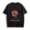 Vintage Colorado Wild West Cowboy Adventure Graphic Tee Pure Cotton T-shirt