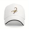 Golden Scorpion Metallic Graphic Baseball Cap Polyester Adjustable Adult Casual Outdoor Hat