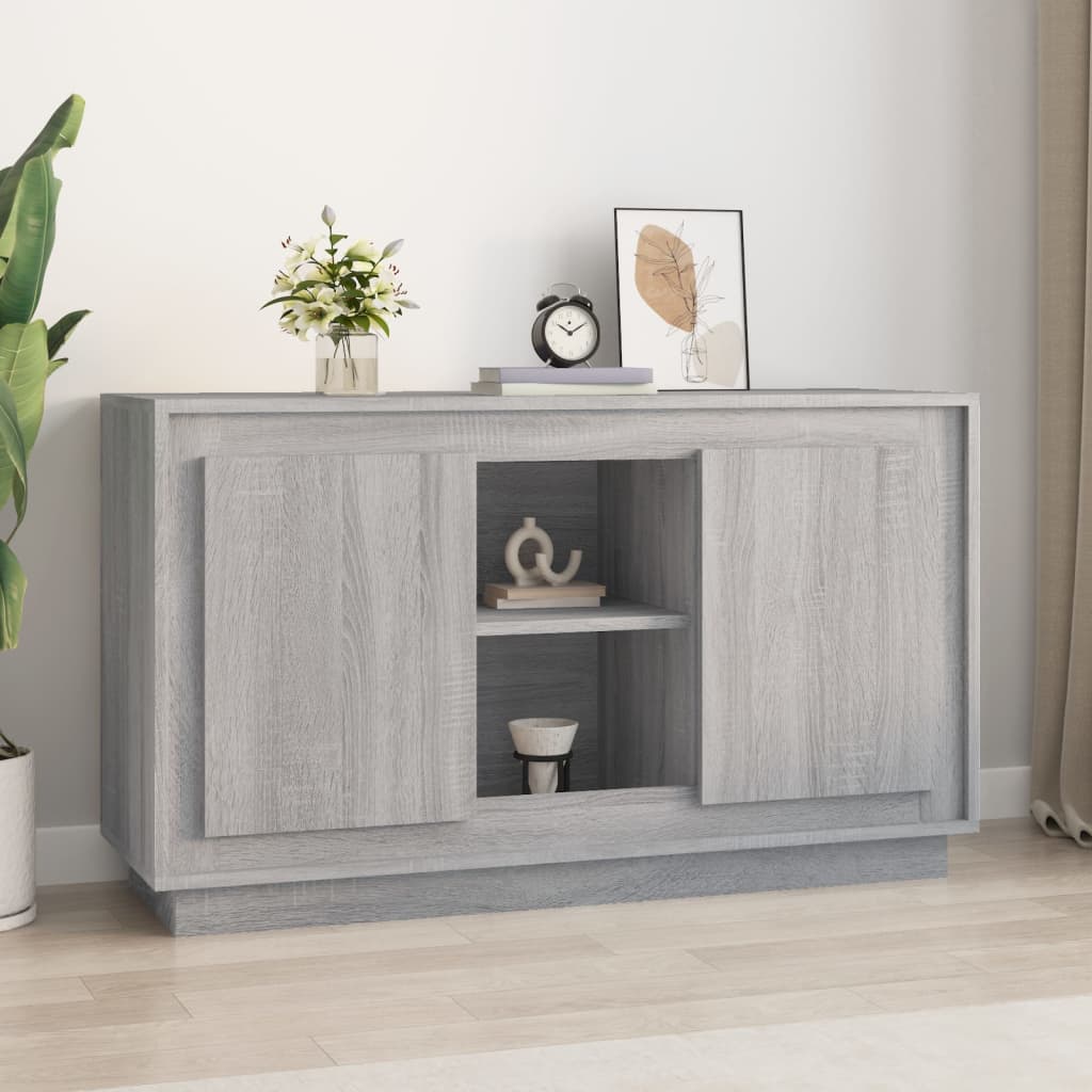 Aparador Sonoma Cinza 102 x 35 x 60 cm Aglomerado