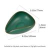 Watchget Coffee Bean Cup Ceramic Coffee Bean Measuring Cup Pottery Measuring Tray Coffee Powder Receiver Dark Green