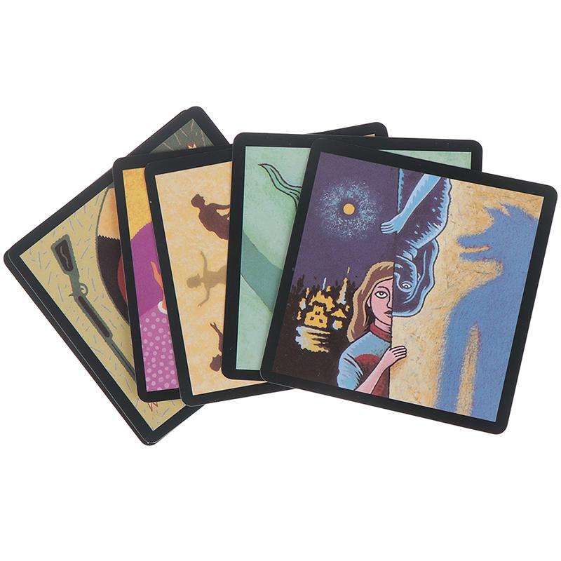 24 cartas de juego de mesa con diseño de gato hombre lobo, versión en inglés, cartas de juego divertidas para toda la familia