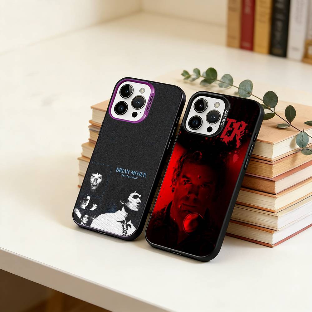 Anti-hero Dexter Morgan Phone Case For iPhone 17,16,15,14,13,12,11 Plus,Pro Max,XS,Colorful Silver Phone case Funda Cover