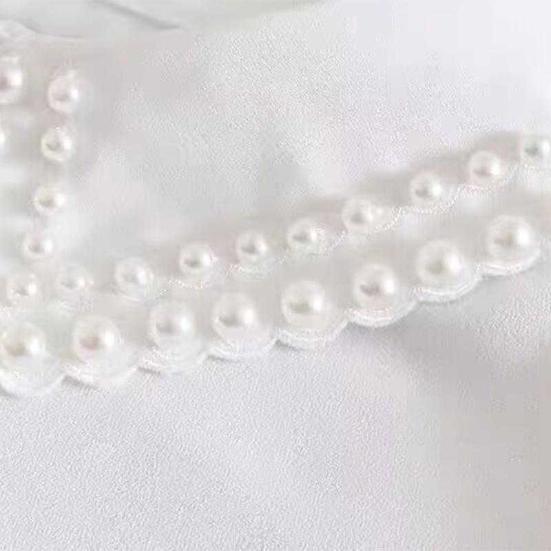 Detachable Lapel Collar False Elaborate Girls Collar Accessory Jeweled Collar Graceful Art Decorative False Shawl