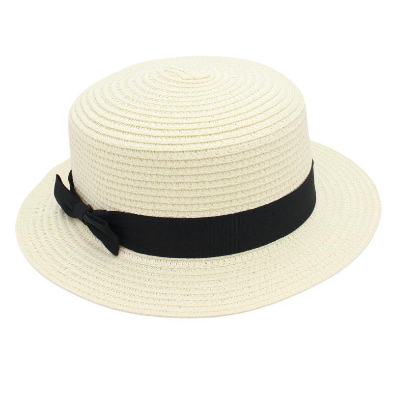 Sweet Straw Hat Cloth With Sun Hat Fairy Wind Bucket Hat Flat Top Cool Hat Panama Hat Cute