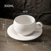 1/2Pcs Tea Cup Creative Japanese-Style Coffee Cup Set Ceramic 300Ml Coffee Mug Matte Texture With Base Coffee Shop Accessories