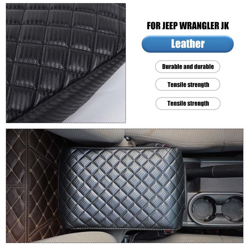 Center Console Armrest Cover Pad for Jeep Wrangler JK 2007-2010 Car Interior Accessories