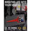 New 229800mAh Car Jump Starter Portable Power Bank Battery Starter 12V Gas and Diesel Vehicles Emergency Booster Assecories