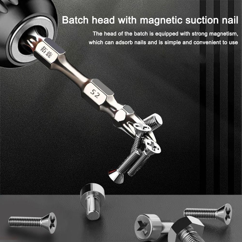 S2 High Hardness Cross Screwdriver Bit 65/100mm Electric Drill Bit for Hand Drills Electric Drills