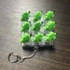 Transparent Dual-Tone Fruit Decompression Button Toy 9-Key Keyboard Keychain  Hanging Charm