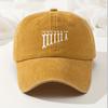 Fashionable Retro Washed Baseball Cap Adjustable Casual Hat Curved Brim Baseball Cap