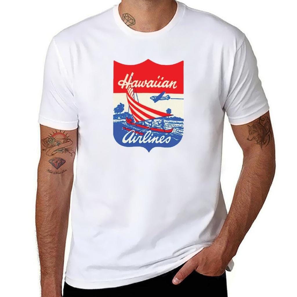 Vintage Hawaiian Airlines  TShirt Soft Durable Cotton TShirt