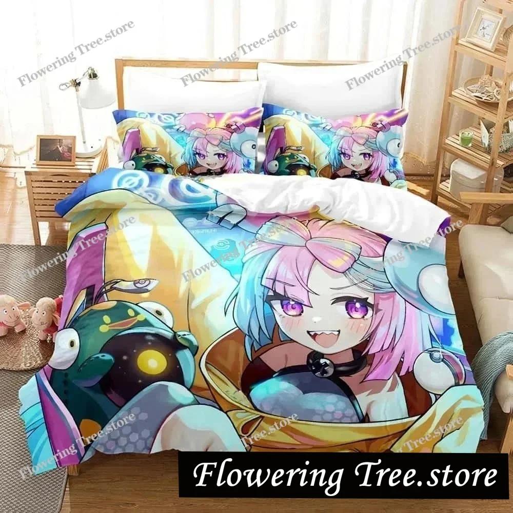 Anime Kawaii Chicas Iono Juego de Ropa de Cama Individual Twin Full Queen King Size Juego de Cama para Dormitorio de Adulto Niño Funda Nórdica Juegos Para Textiles del Hogar