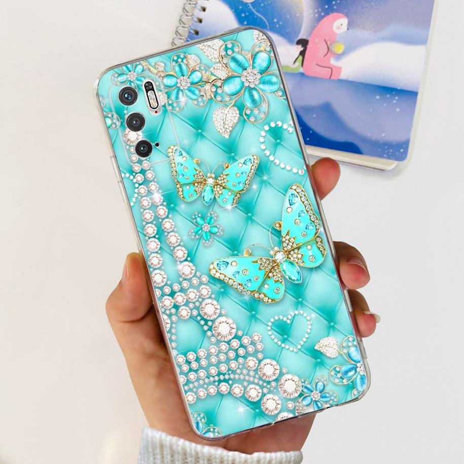 For Xiaomi Poco M3 Pro 5G Case 2021 Fashion Butterfly Space Bumper Soft Silicone Back Cover For Xiaomi Poco M3 Pro 4G Coque 6.5"