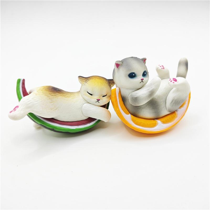 2025 Cat Blind Box Fruit Cat Figure Toys kittens Dolls Blind Bag Decoration Kids Christmas Gift