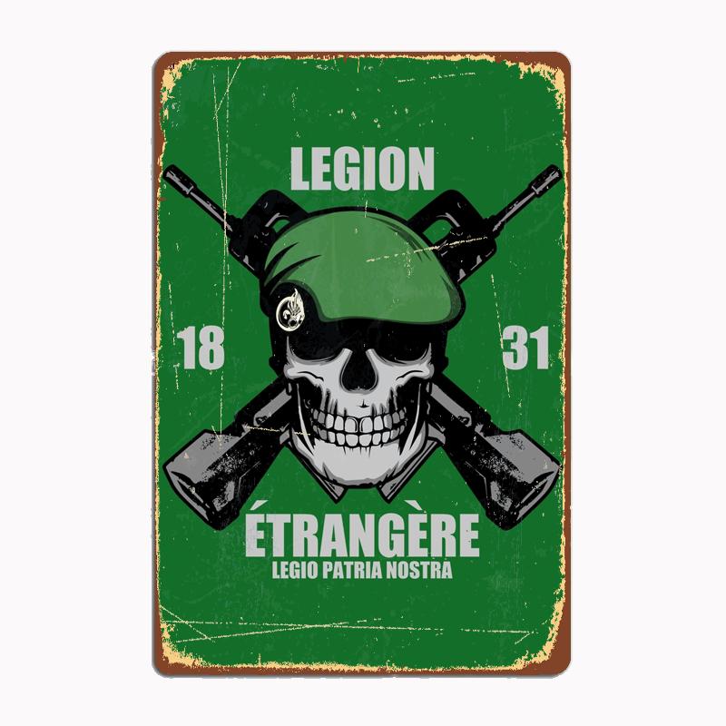 Légion Étrangère 2 Rep French Foreign Legion Paratrooper Poster Metal Plaque Club Bar Wall Decor Tin Sign Posters