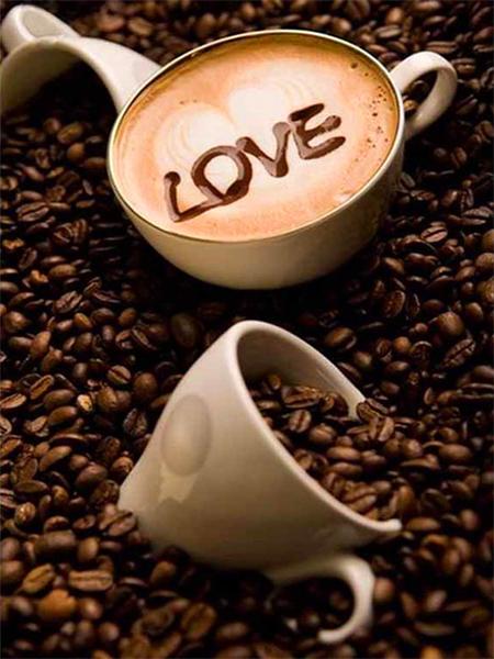 Diamond Art Painting Mosaic Coffee Cup Home Decor Embroidery Cross Stitch Beans Full Square/round Crystal Picture