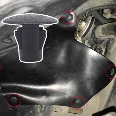 Auto spatlappen spatlappen clips spatbord schort voering pinnen klinknagels bekleding voor Toyota Land Cruiser J100 J200 Tundra XK30 Hilux N140