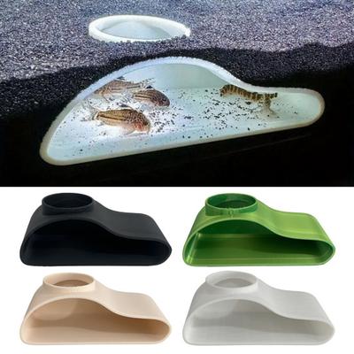 Einloch-Fischbeobachtungstunnel Aquarium Unterirdische Natürliche Kurve Höhle Aquarium Sicherer Kunststoff Fischbecken