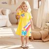 Little Maven Pastoral Summer Cotton Princess Dress – Short Sleeve for Girls